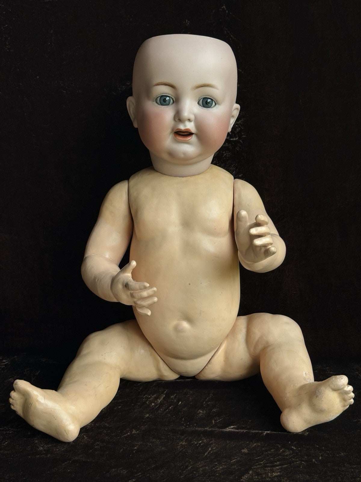 Antique German 24” Simon & Halbig Kammer & Reinhardt 126 Bisque Head Baby Doll