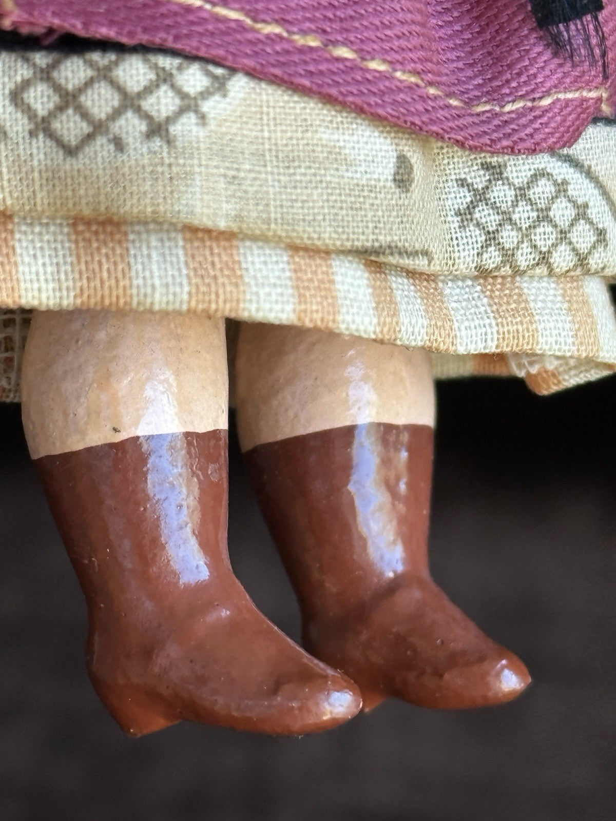 Antique French 5” SFBJ 301 Bisque Head Dollhouse Doll