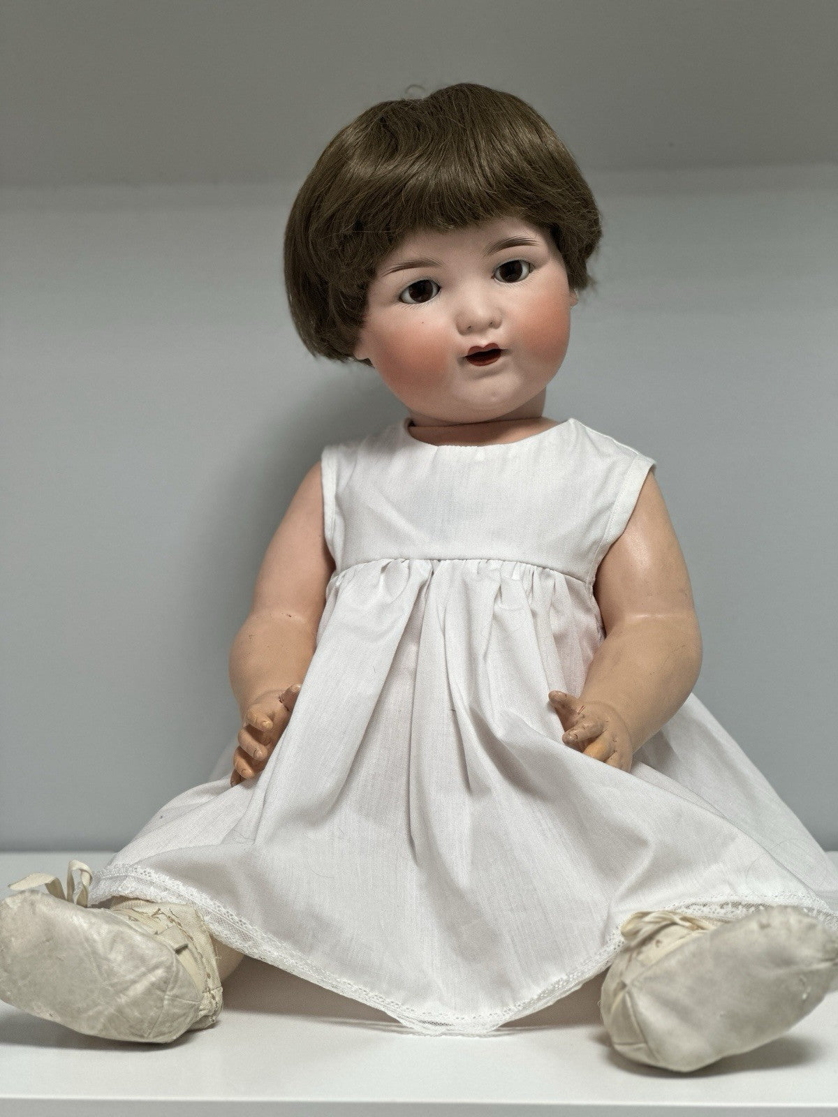 Large 26” Antique German Armand Marseille Mold 990 A 16 M Bisque Baby Doll