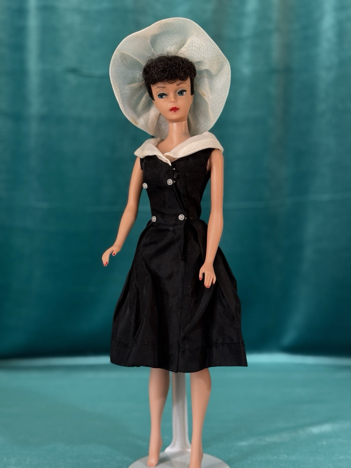 Vintage Mattel Brunette Ponytail Barbie Number 10 Doll 934 After Five Outfit