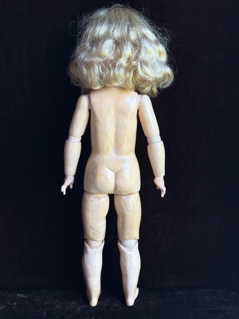 Antique German 25” Armand Marseille DRGM 246 Florodora Bisque Socket Head Doll