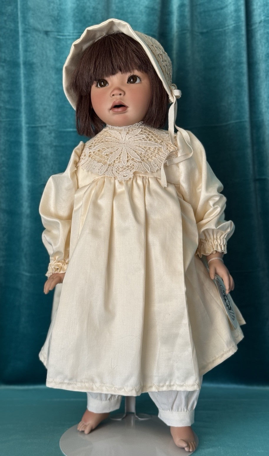 Vintage 1990’s Original Porcelain 20” Doll “Lin” By Grossle-Schmidt LE 300