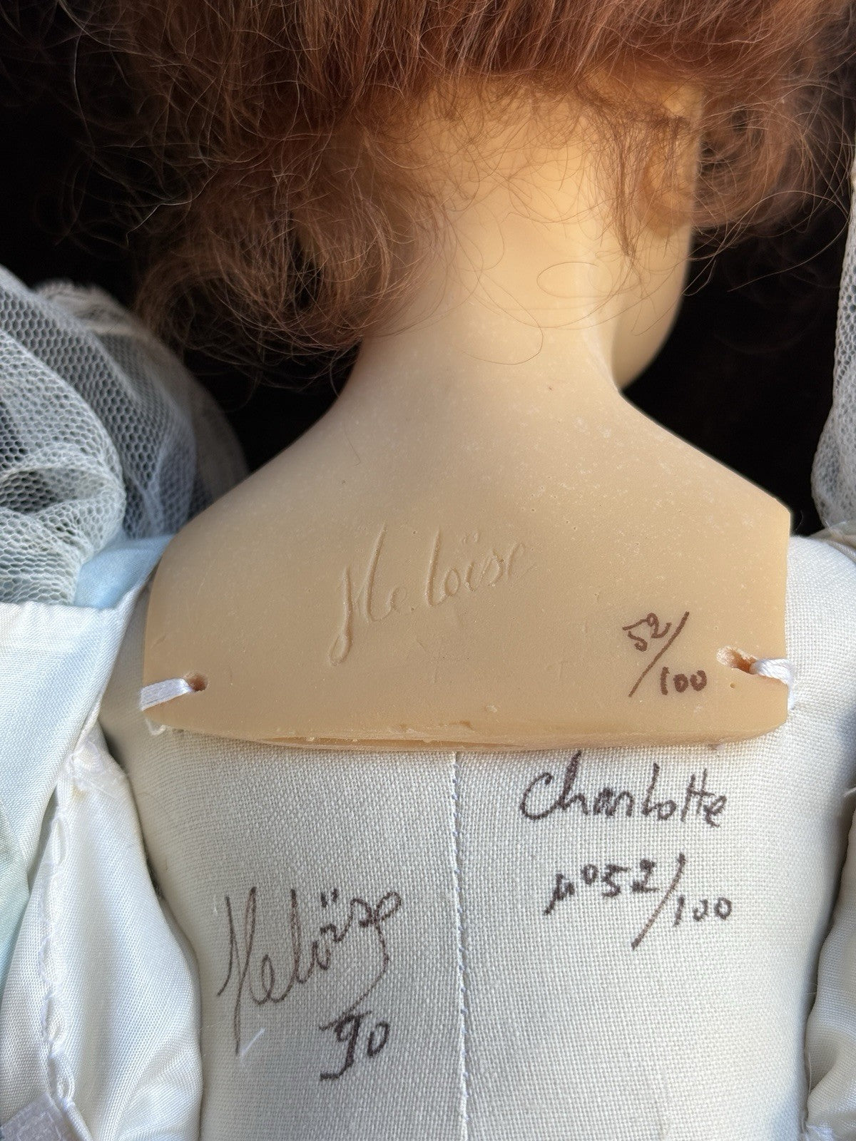 Collectible French Heloise 21” Resin/Cloth Charlotte Doll LE 100