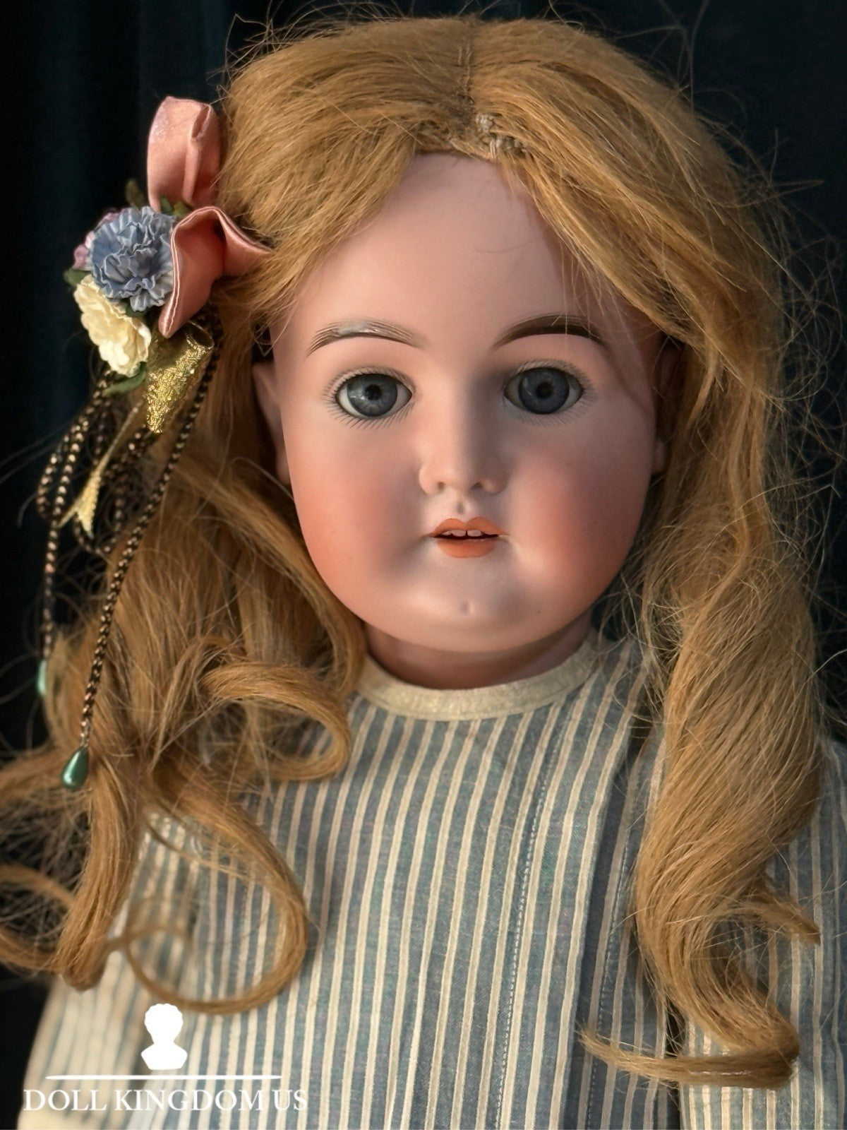 Antique German Karl Hartmann 25” Doll Bisque Head Composition Body