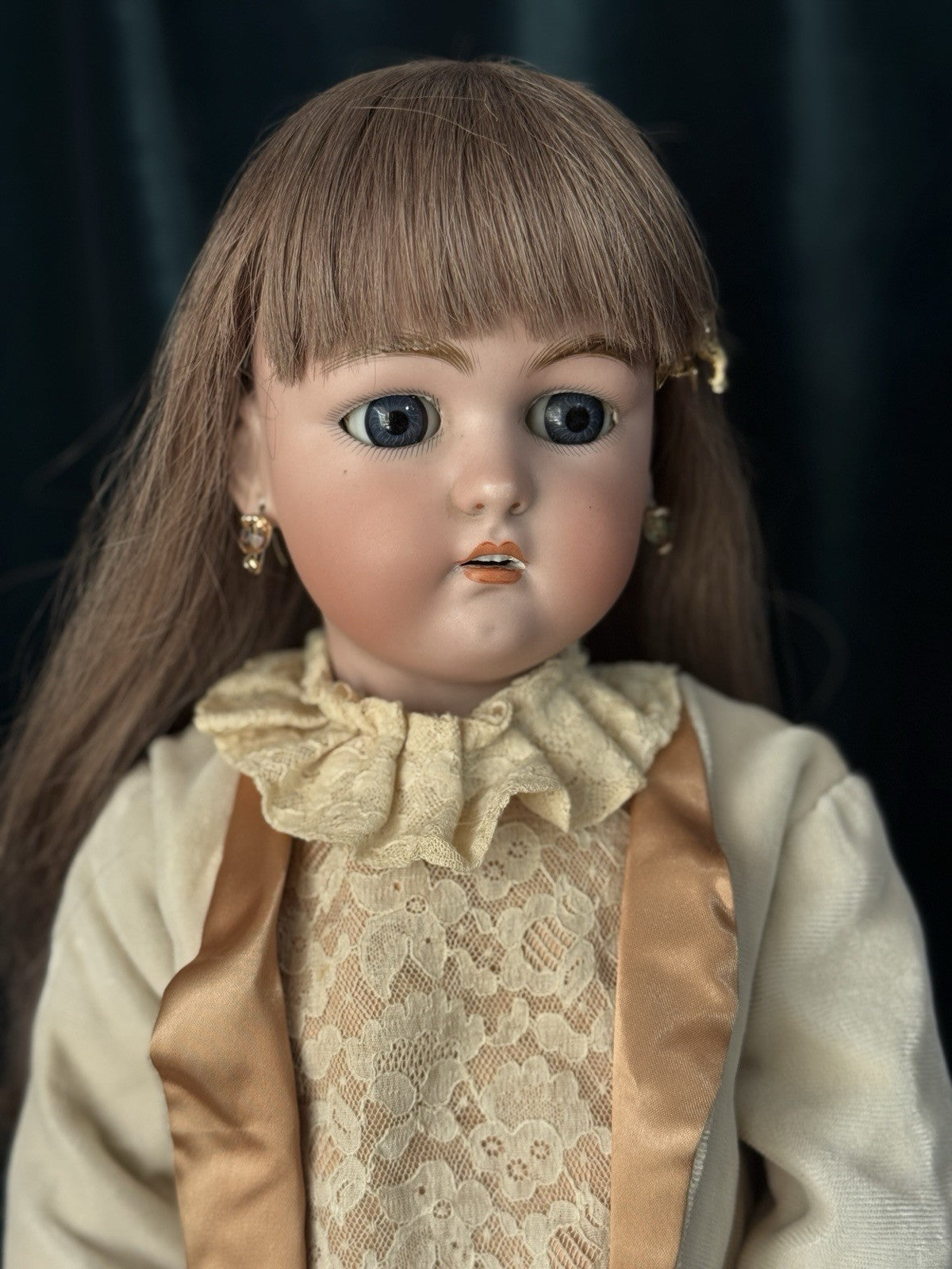 Antique German Simon Halbig Mold 1349 Jutta Character 23” Doll Bisque Head