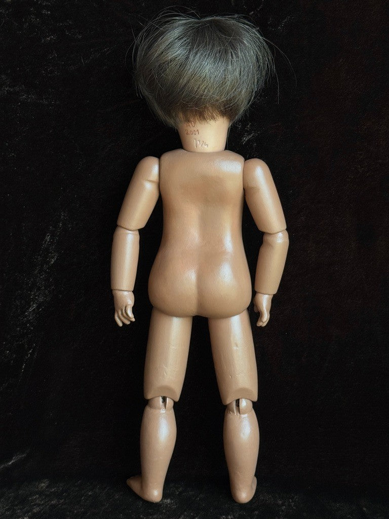 Rare Dark Complexion 12" Porcelain Composition Repro of Bleuette Unis 301 Doll