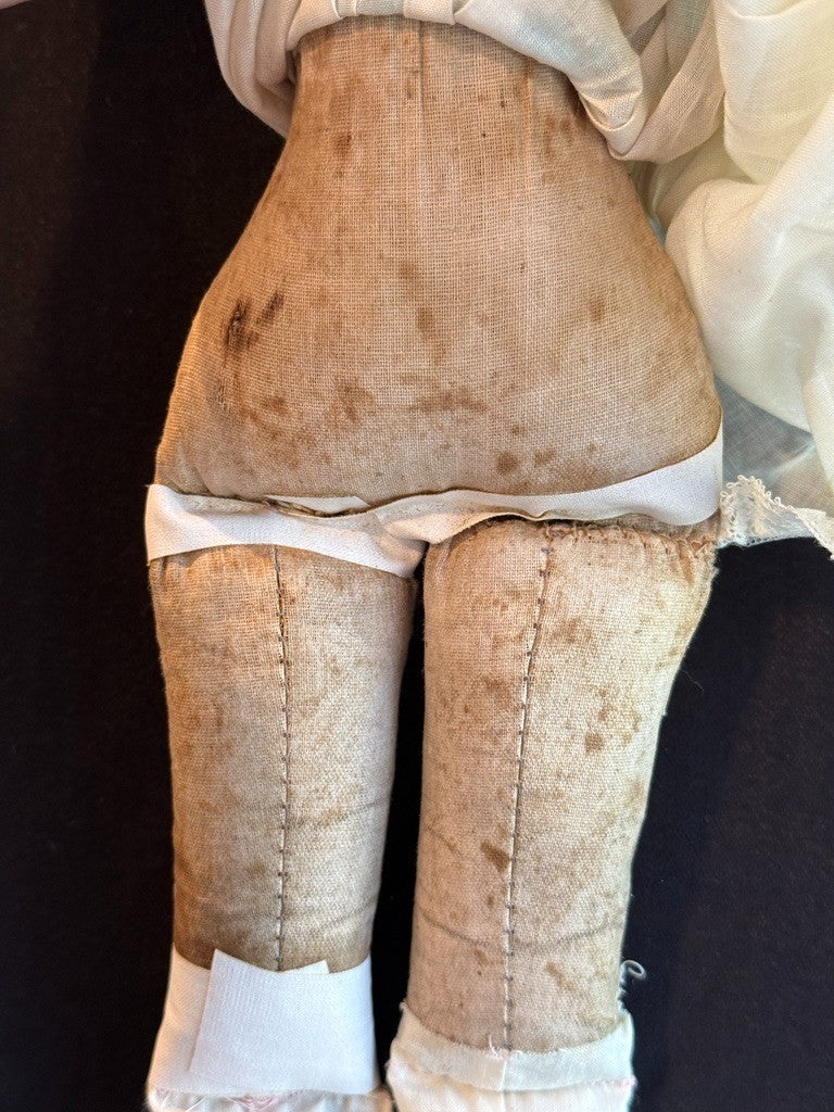 Antique German Hertwig 16” Lowbrow China Head Fashion Doll