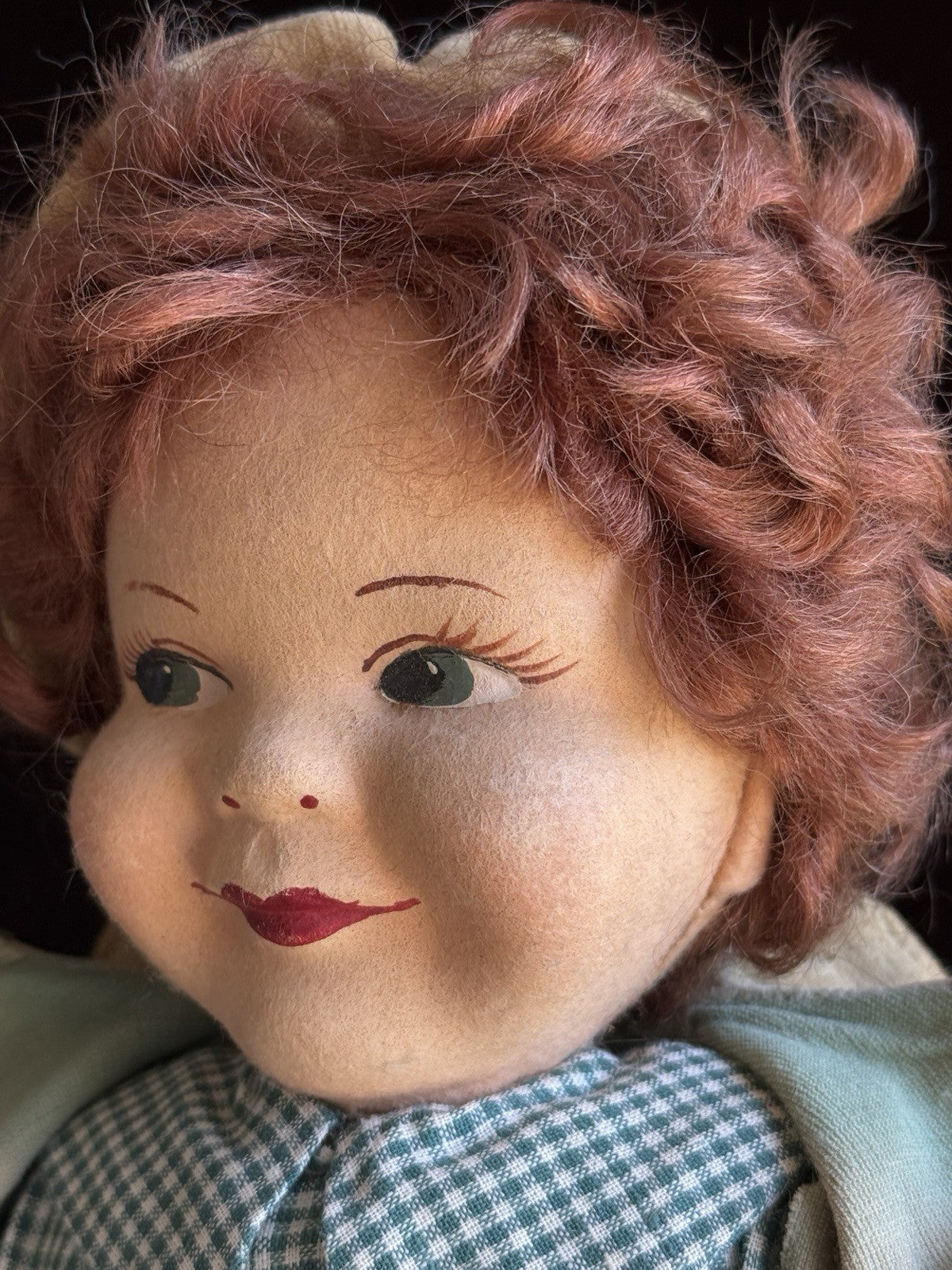 Vintage British 14” Chad Valley Prince Edward (?) Cloth Felt Character Doll