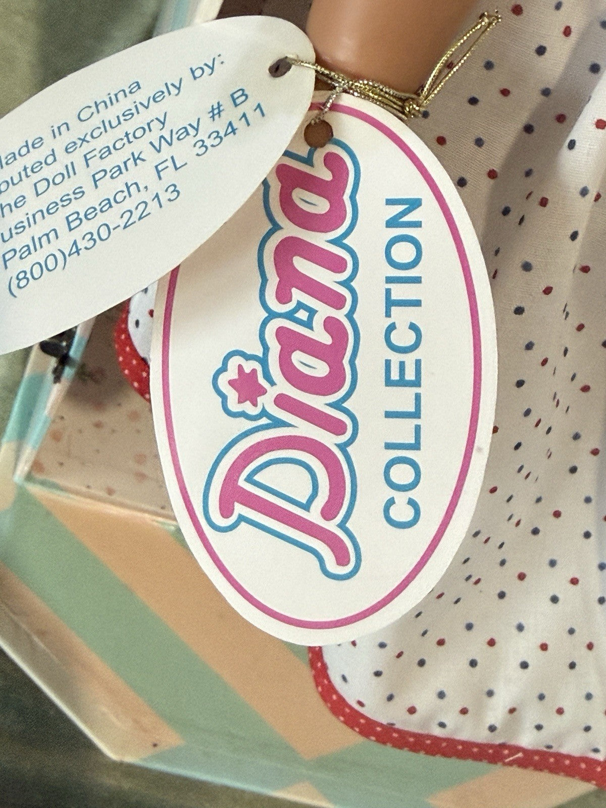 NRFB Collectible Vinyl 18” Doll EuroGirl “The Diana Collection”
