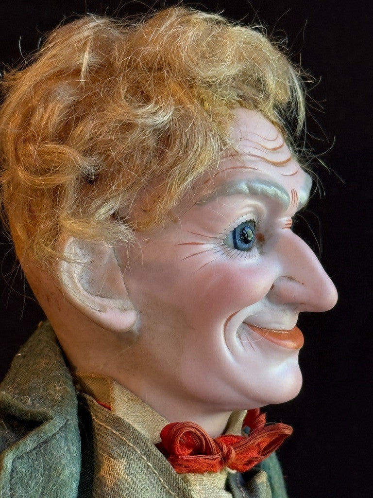 Very Rare 13.5” Antique German Cuno Otto Dressel Uncle Sam Character Bisque Doll
