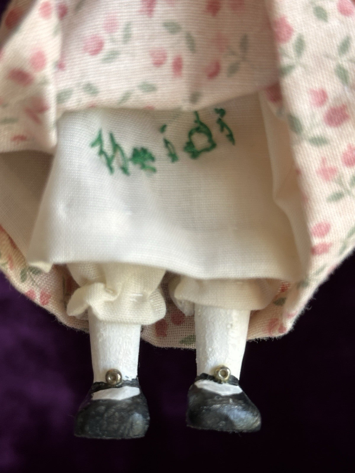 Lot of 2 Hand Carved Hitty Dolls by Natalie Cooper