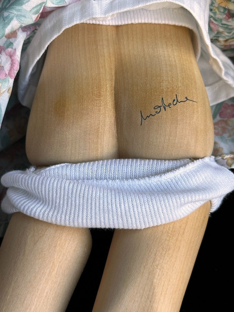 Collectible 19" Wooden/Porcelain Lynne & Michael Roche Emily LE Doll