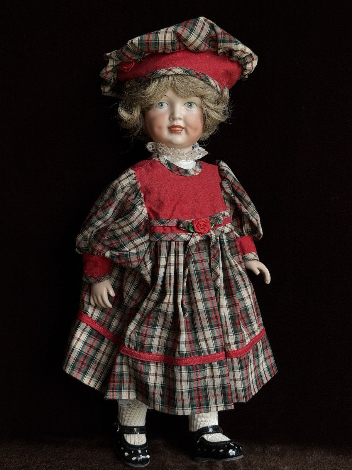 Rare Porcelain/Composition 15” Repro of Antique Simon Halbig 151 Character Doll