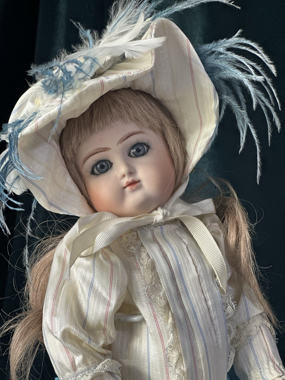 Artist Reproduction of Antique French  14” Doll Porcelain Head Seeley Body