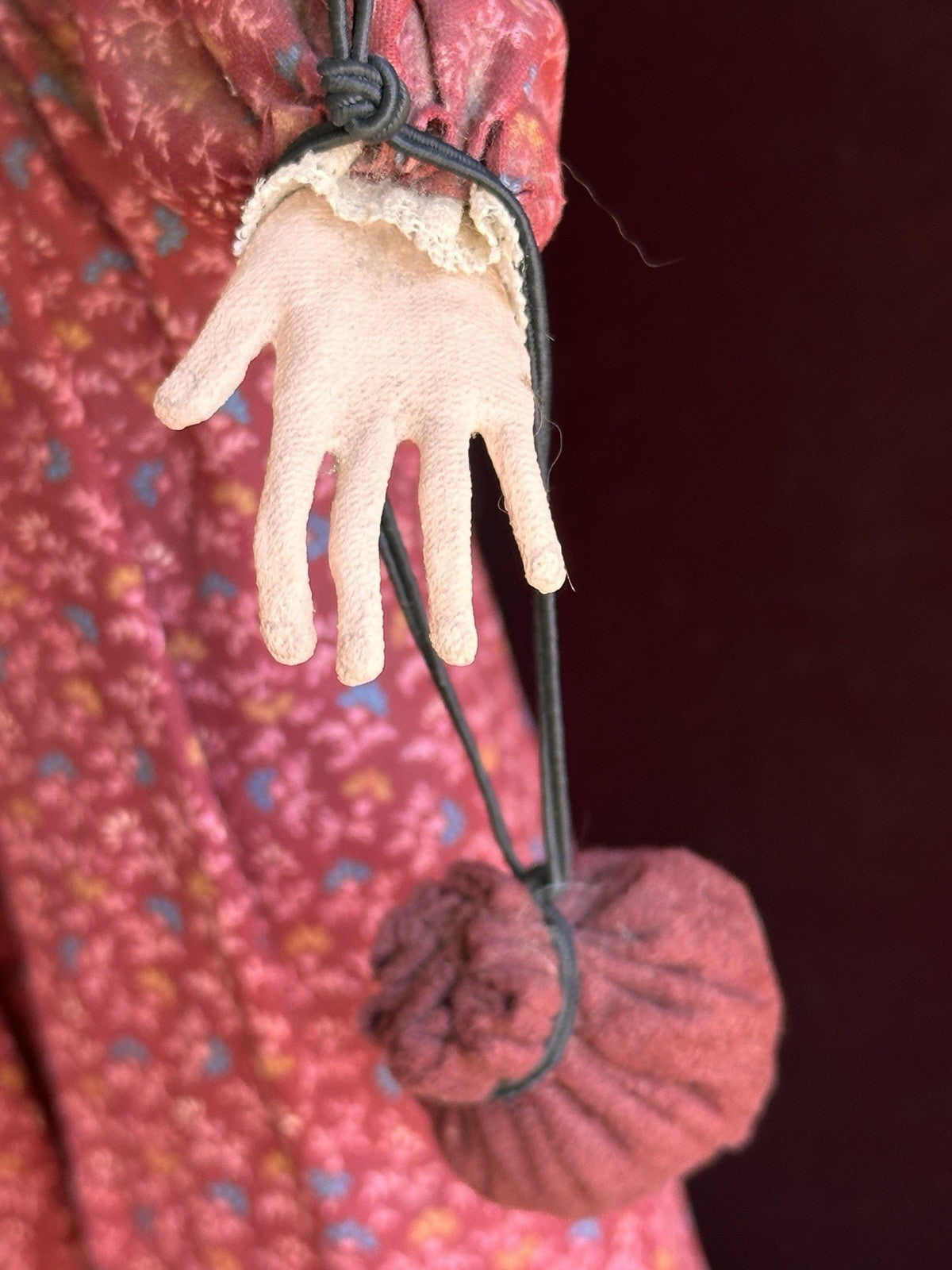 Vintage NIADA Artist Ellen Turner Cloth Painted Handmade 17” Doll with Tag