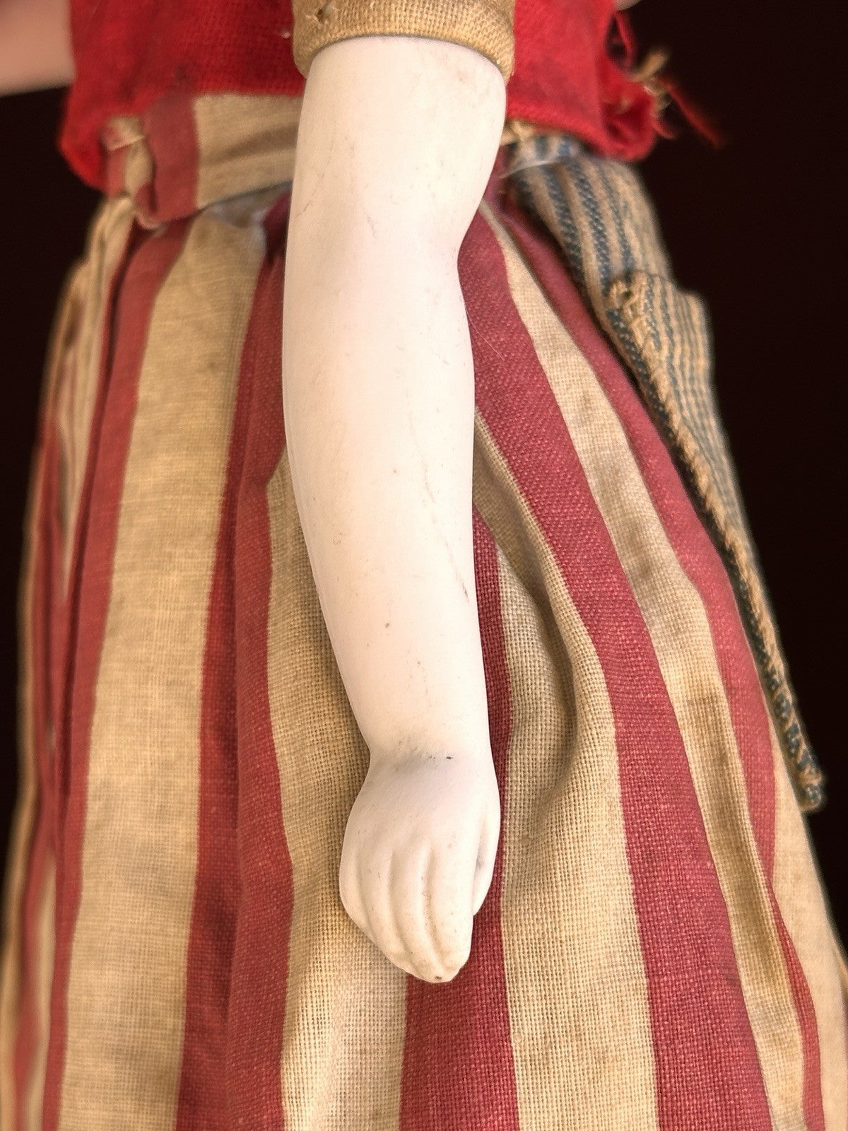 Rare Antique German 13.5” Simon Halbig Parian Bisque Head China Fashion Doll