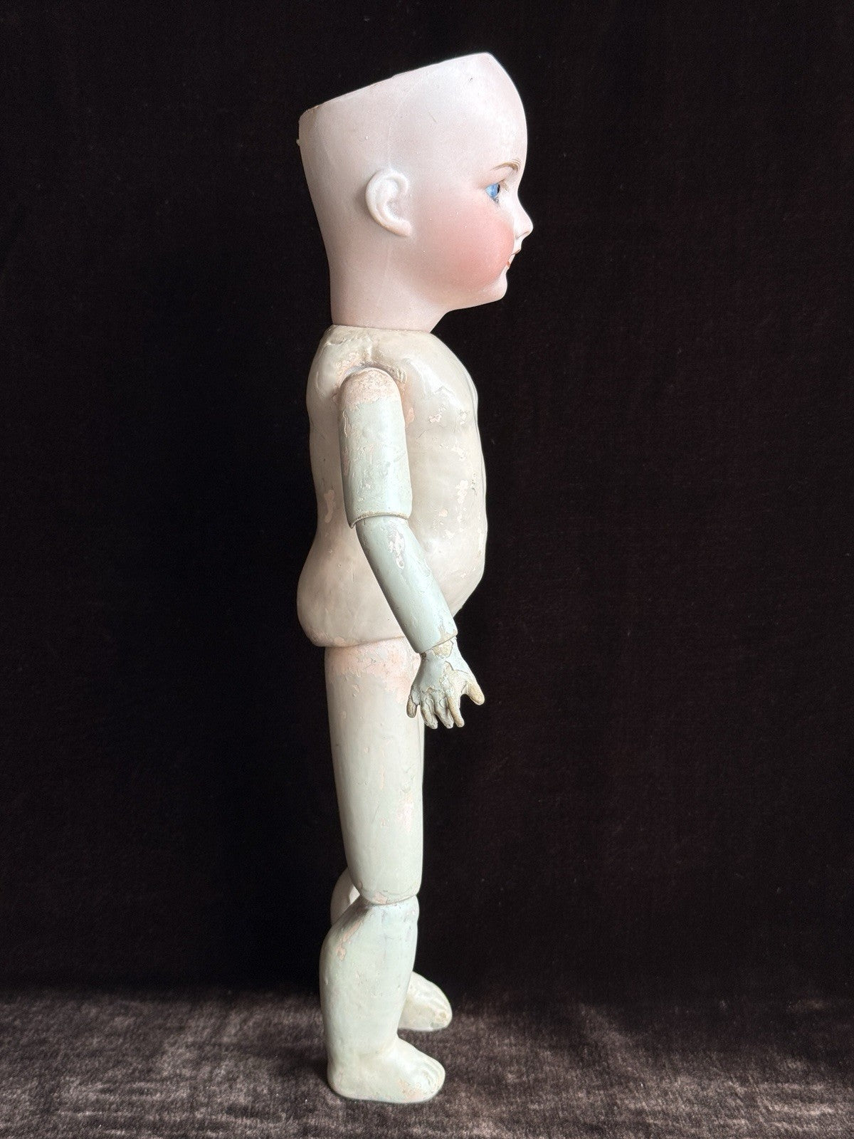 Antique French 13.25” SFBJ (?) Bisque Head Doll