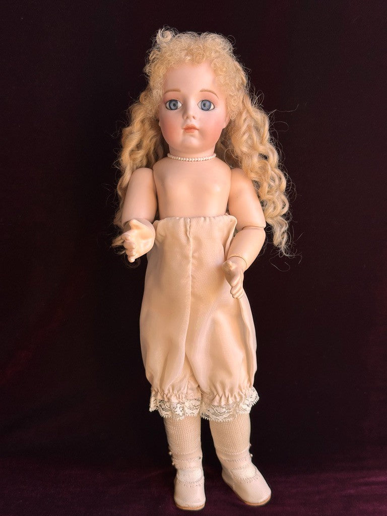 Vintage Lynda Marx Porcelain 15” Reproduction of Antique French Bru Jne Doll