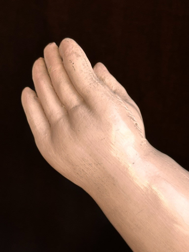 Huge Antique American Martha Chase 28" Oil Painted Cloth Toddler Doll