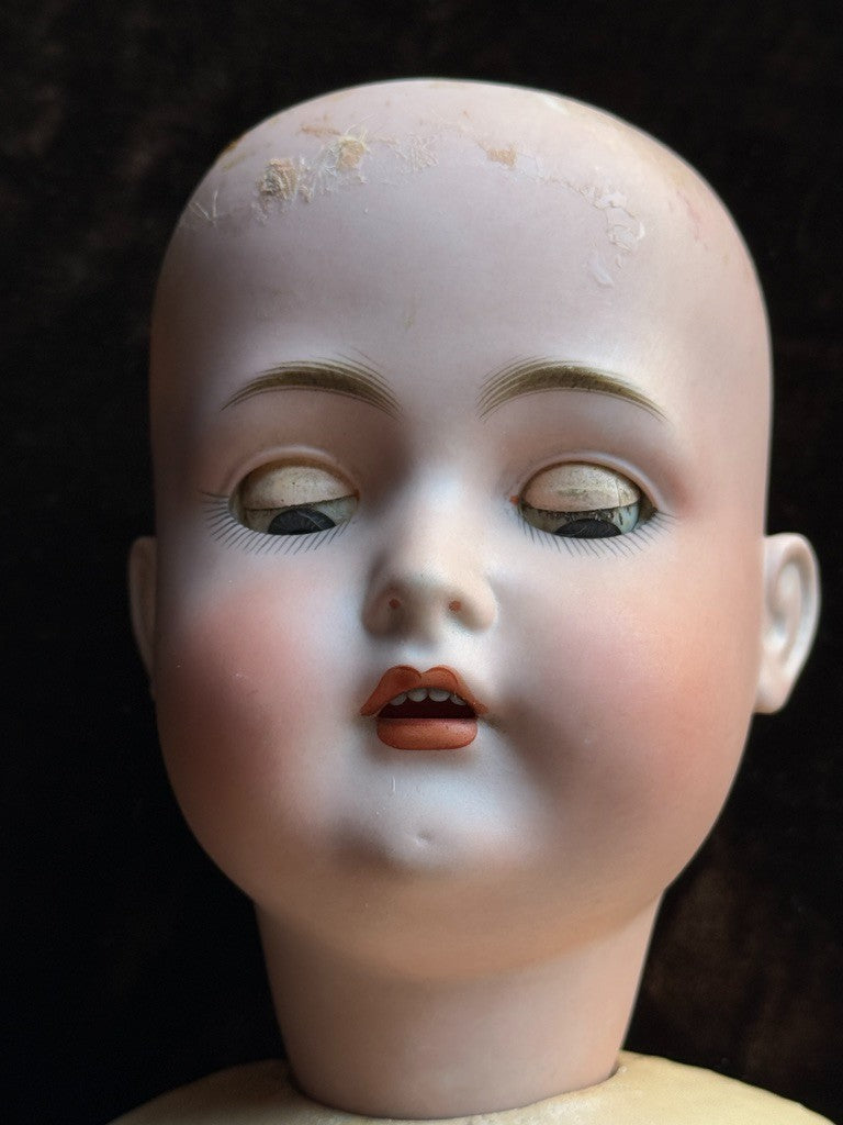 Antique German 26" Bruno Schmidt Bisque Head Doll
