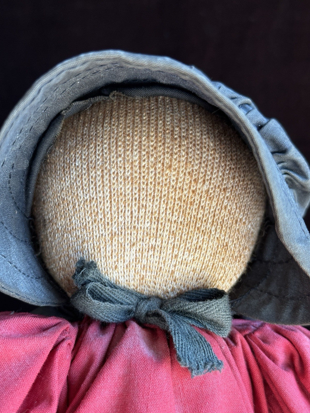 Lot of 2 Vintage Stockinette Amish and Skier Dolls