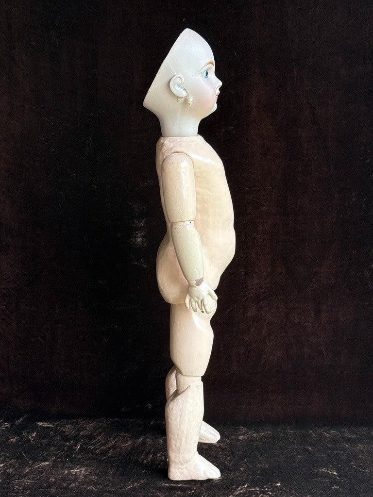 Vintage 24” Reproduction Bisque Jumeau Head on Original Antique French Body