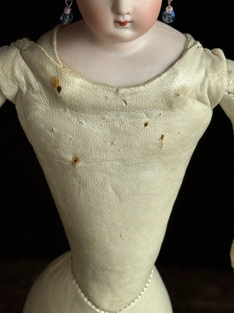 Rare Petite 12" Antique French François Gautier Bisque Head Fashion Doll