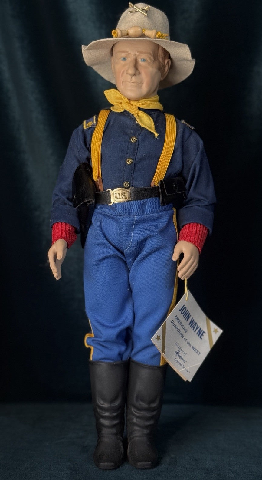 Lot Of 3 Vintage Effanbee/Franklin Mint Legend Series John Wayne Character Dolls