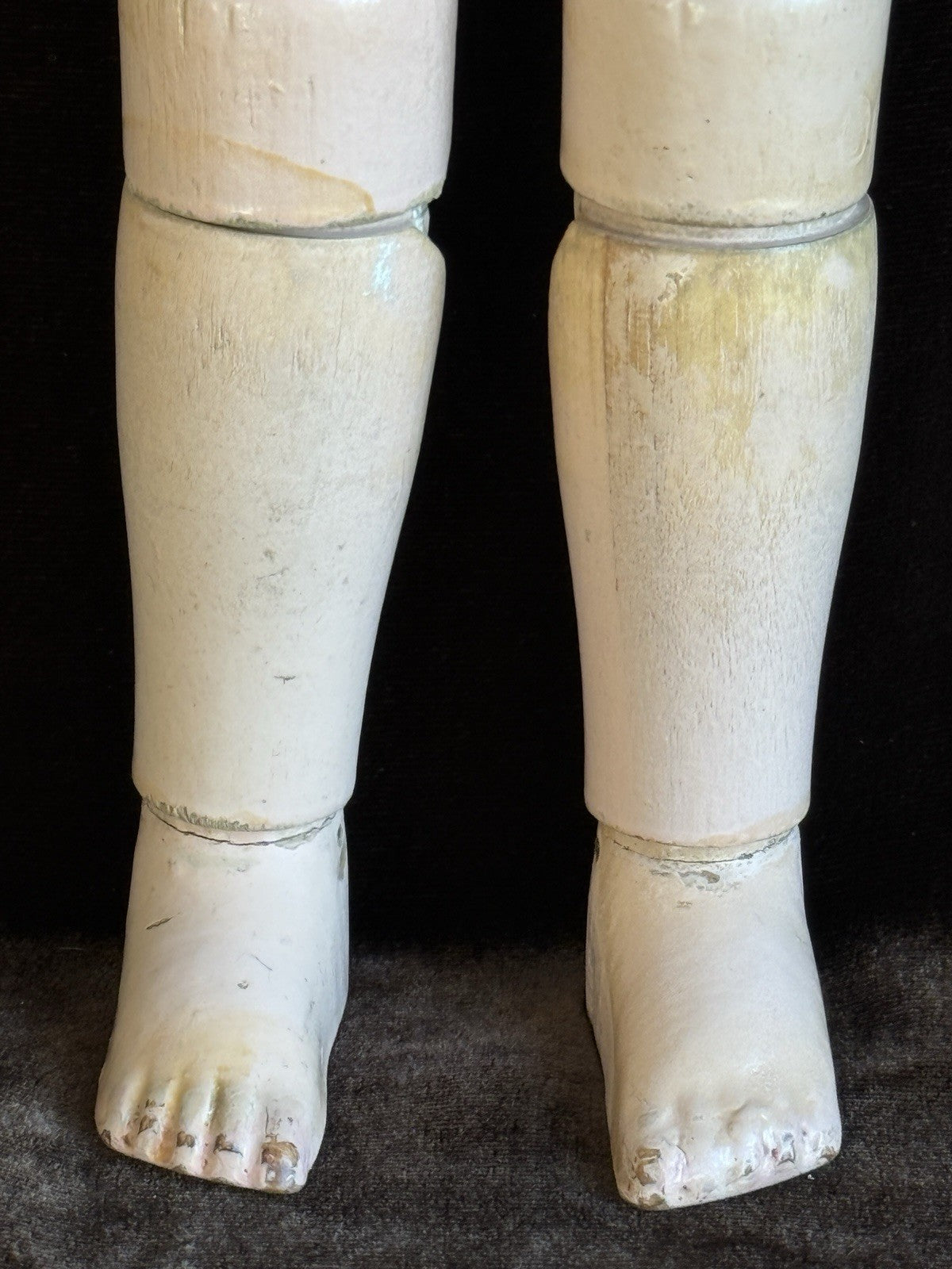 Antique 14.5” American Schoenhut Wood Carved Spring Jointed Character Doll