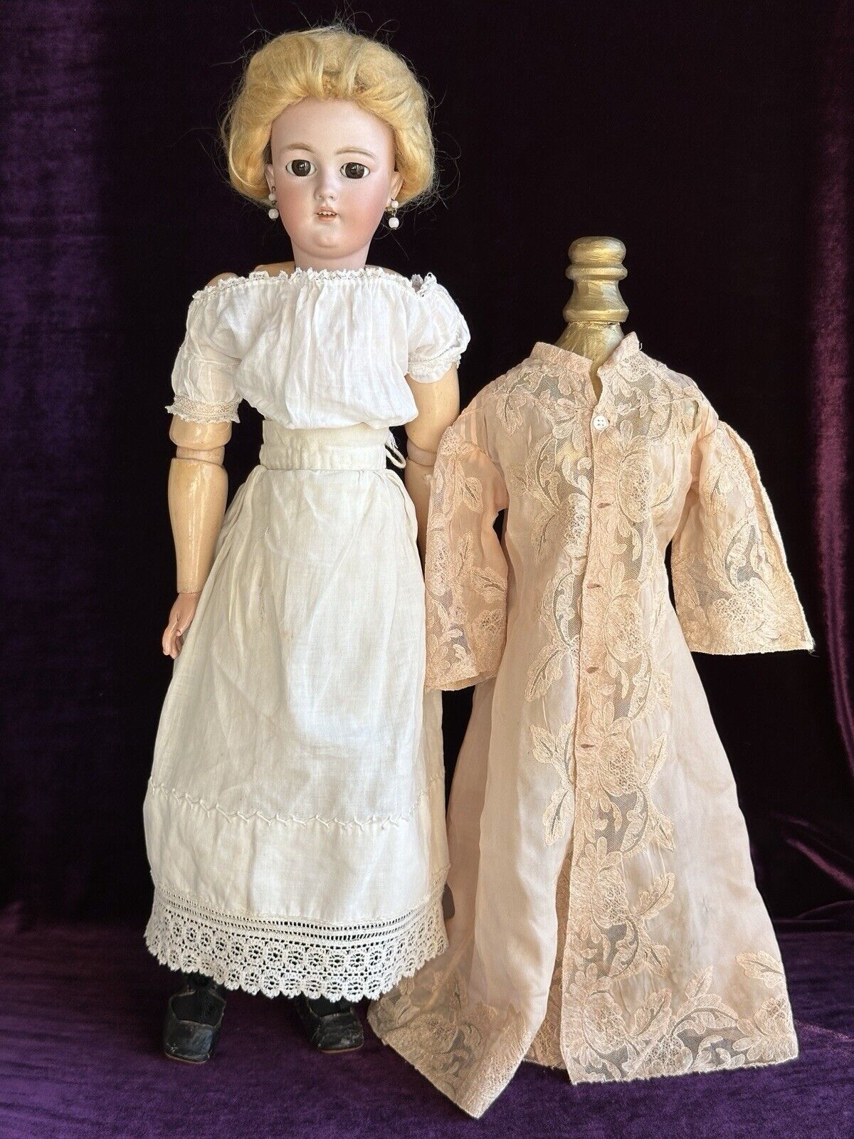 Antique German 21” Simon Halbig 1159 Fashion Lady Bisque Head Gibson Girl Doll