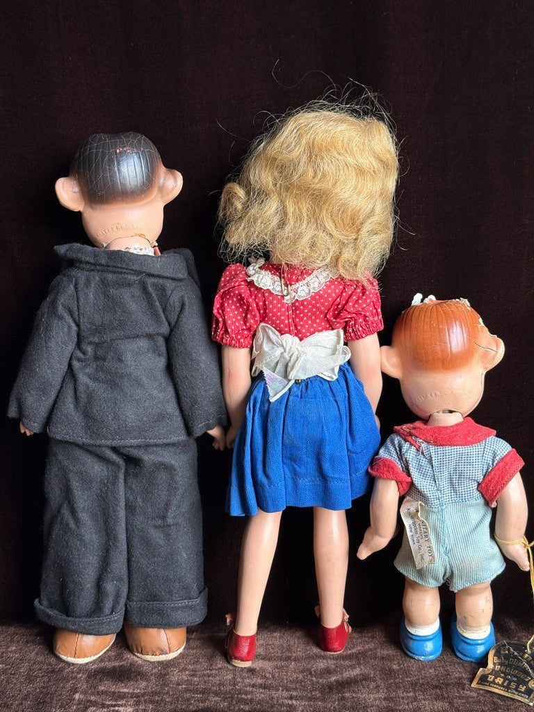 Vintage American Blondie Baby Dumpling Comic Character Dolls by Knickerbocker