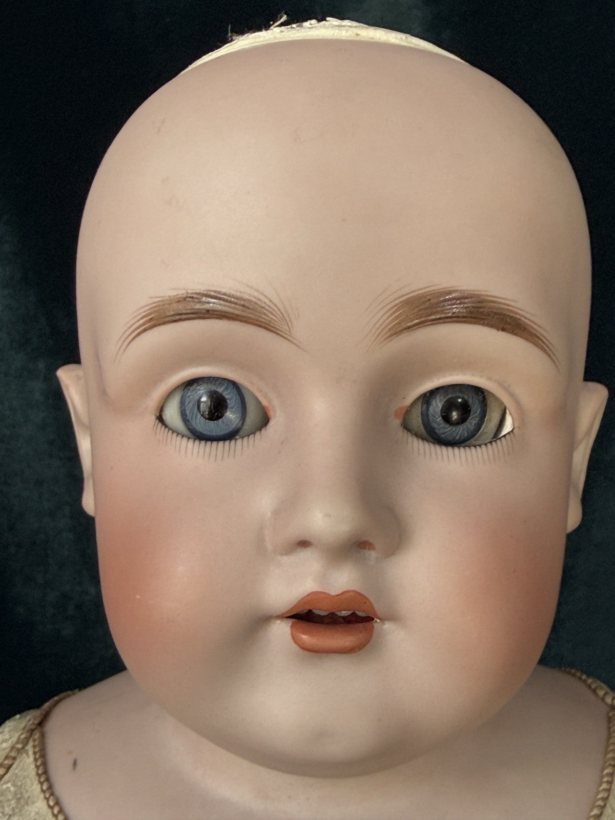 Antique German 21” Kestner 154 Bisque Shoulder Head Doll