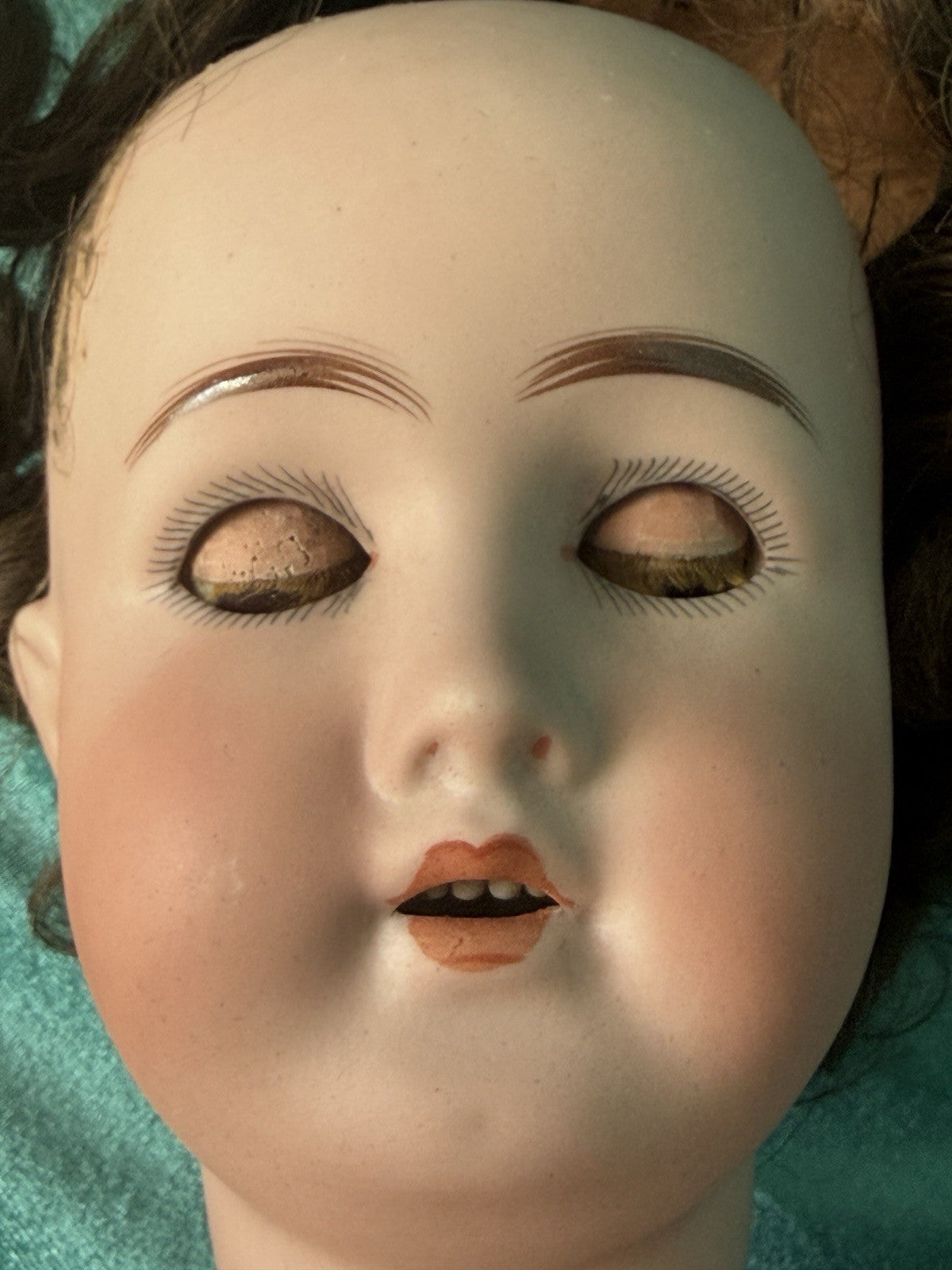 Antique German Goebel B3 22” Doll Bisque Head Composition Body