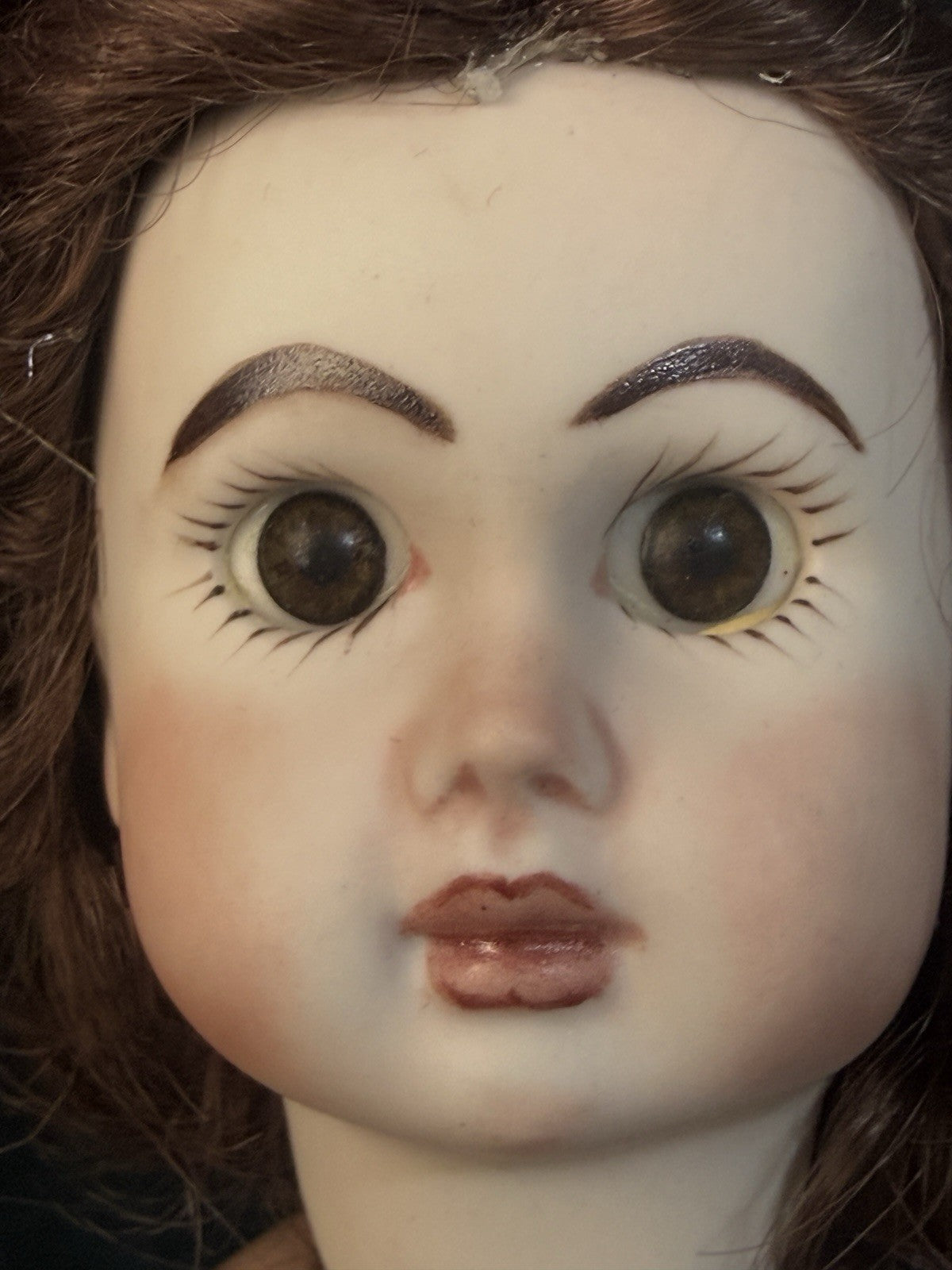 Porcelain/Composition 11” Reproduction of Antique French Bleuette Doll