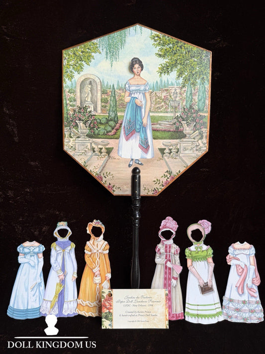 1998 UFDC New Orleans Karen Prince Jardins des Tuileries Paper Doll Souvenir