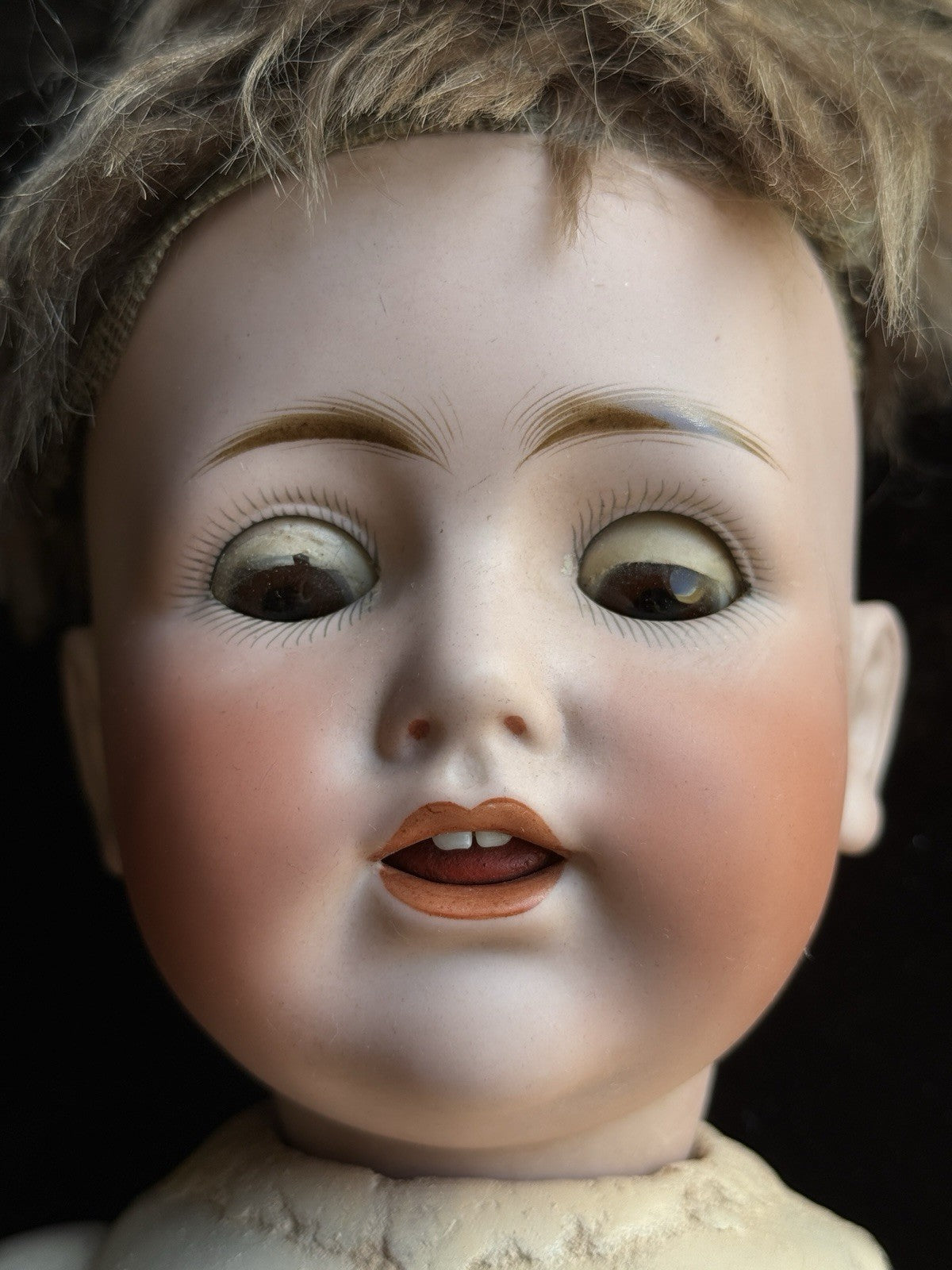 Antique German 16” Kestner JDK 257 Bisque Head Baby Doll
