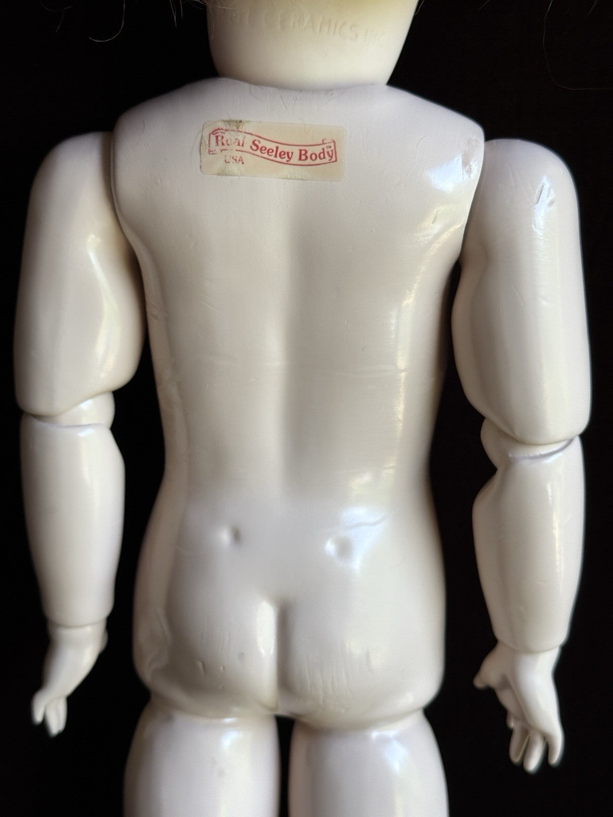 Porcelain Comp 23” Reproduction of Antique French Steiner Figure A Bebe Doll