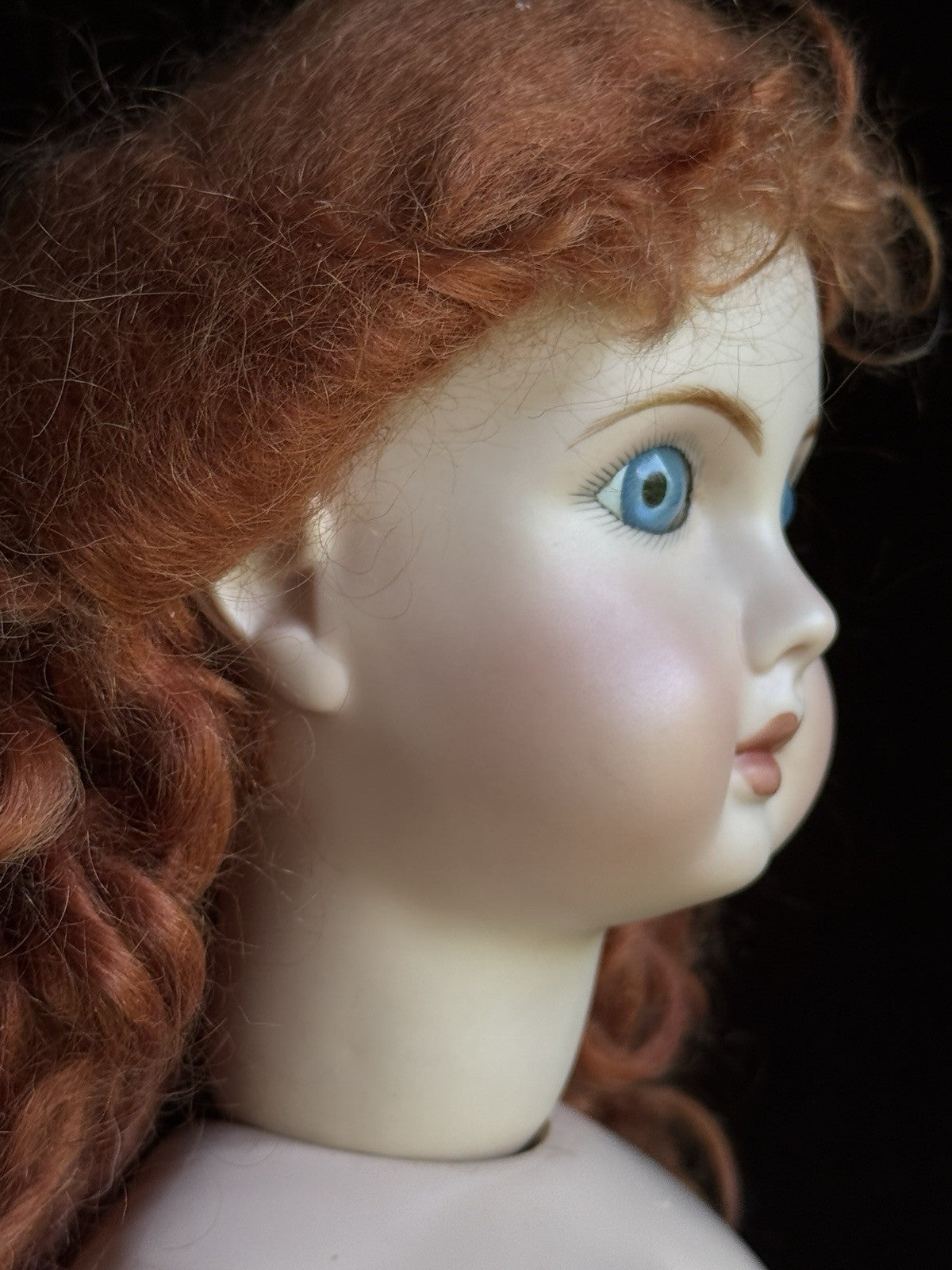 Porcelain Comp 23” Reproduction of Antique French Steiner Figure A Bebe Doll