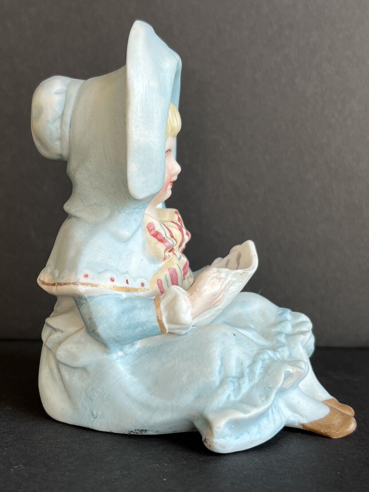Antique German Gebruder Heubach (?) Unmarked Bisque Boy Figurine