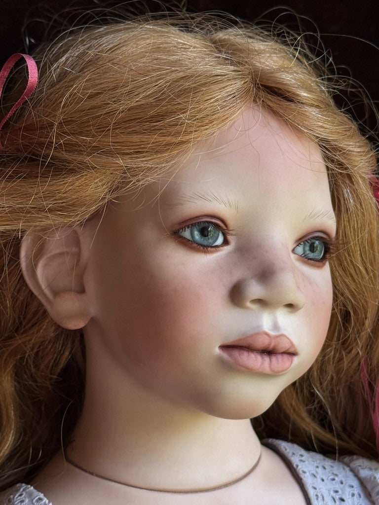 Lifelike Annette Himstedt 26” Porcelain Doll MELA New in Box LE 90 Certificate