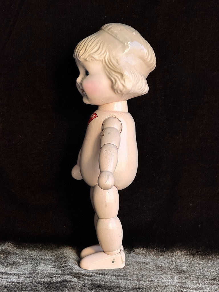 Vintage 9.75" Cameo Kallus Margie Composition/Wood Doll