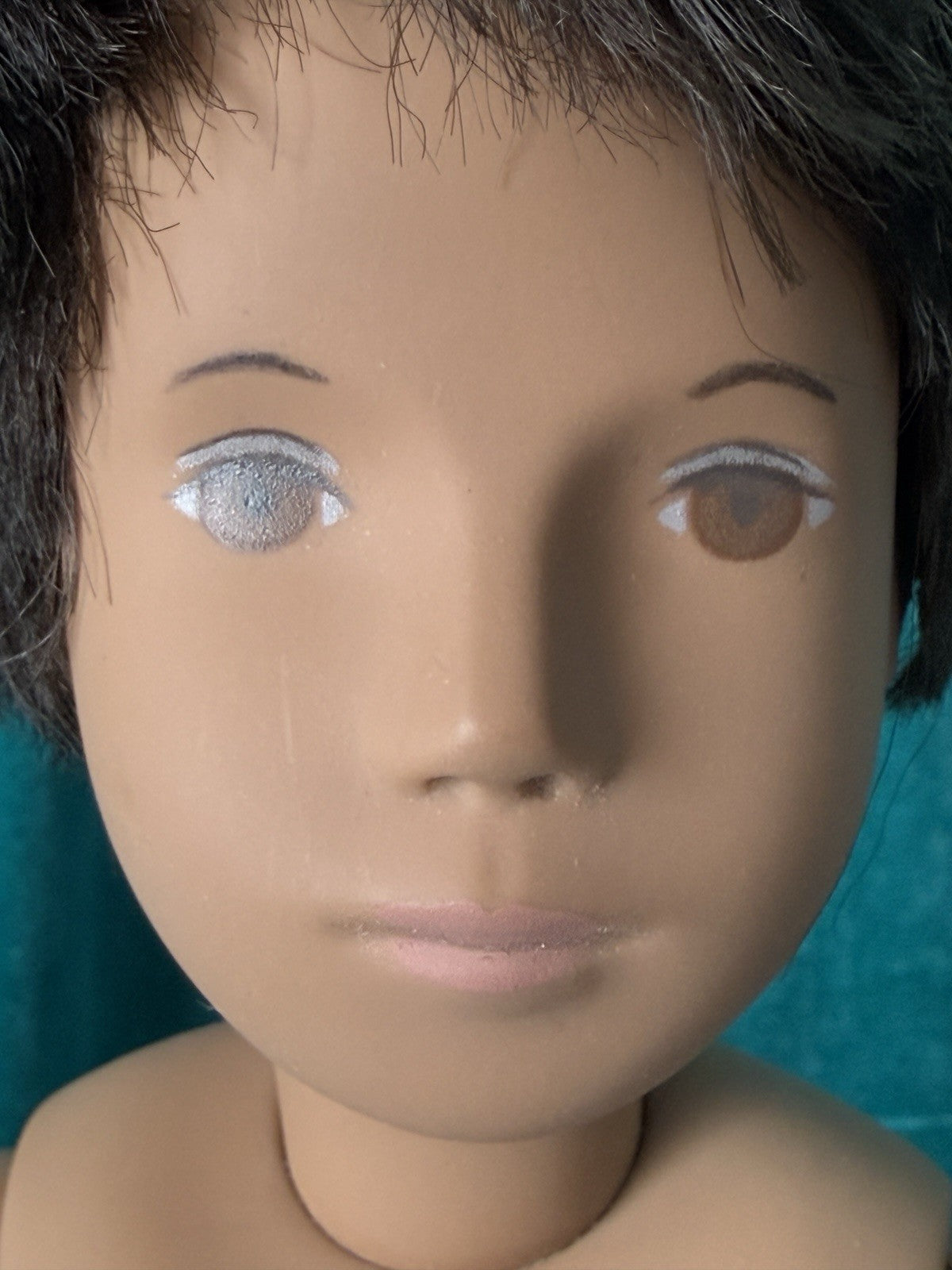 Collectible England Vinyl Brunette Gregor Boy Doll; Native American New Outfit