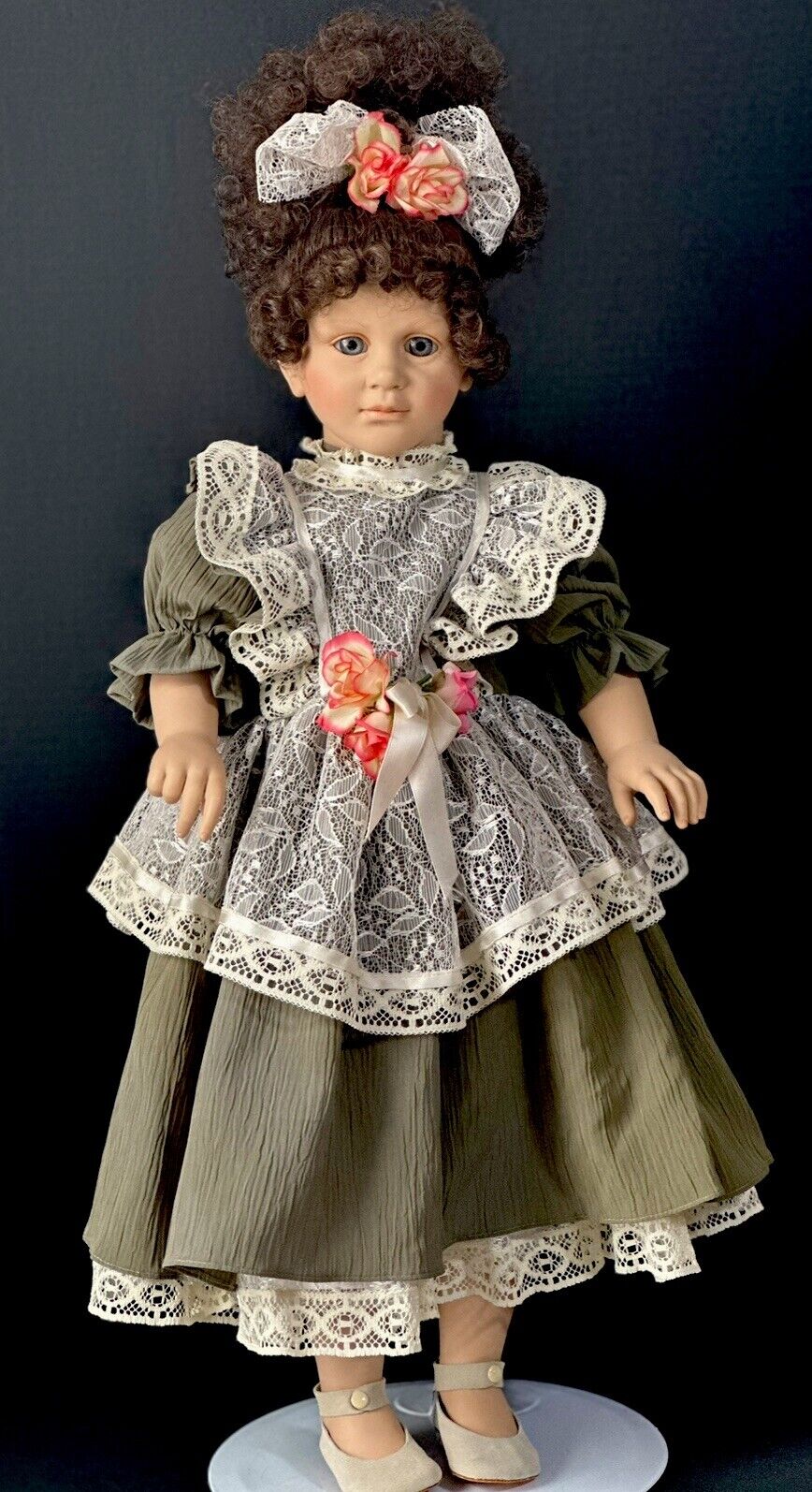 Collectible Fiba Italy 25” Vinyl and Cloth Doll “Agatha”