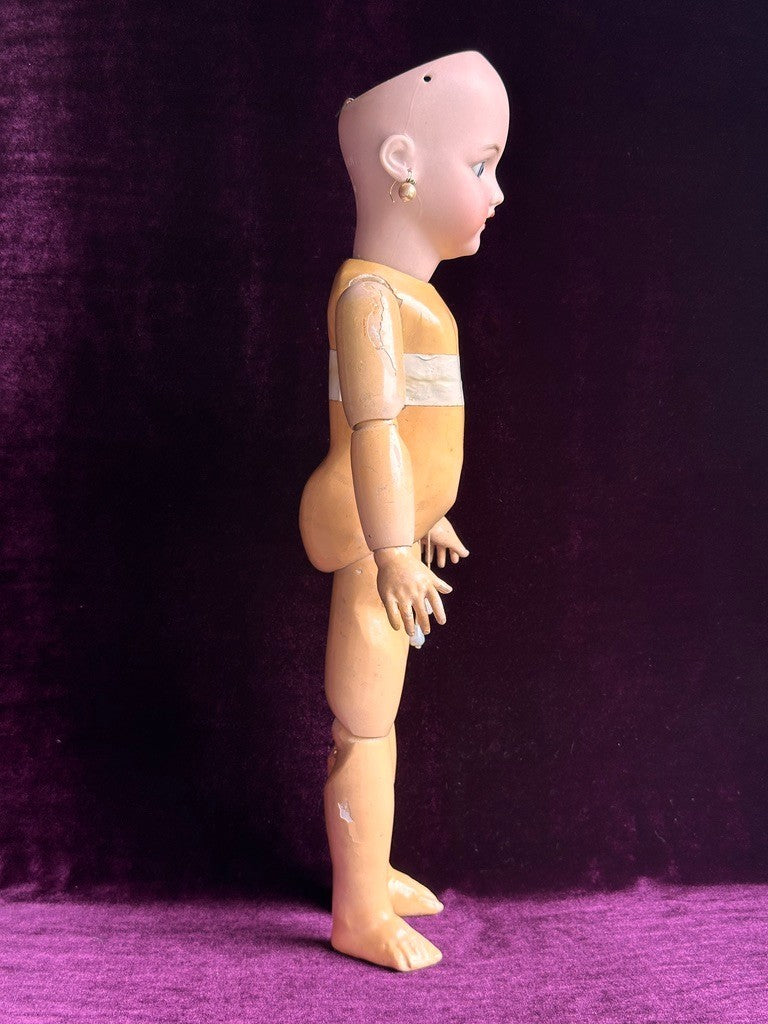 Antique German 20” Simon Halbig 1248 SANTA Doll Bisque Head French Body w/Crier