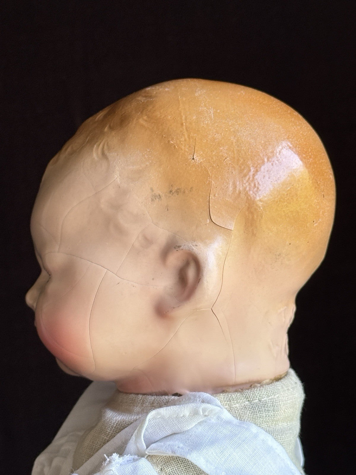2 Rare Antique American Character Teenie Weenie Composition Cloth Baby Dolls