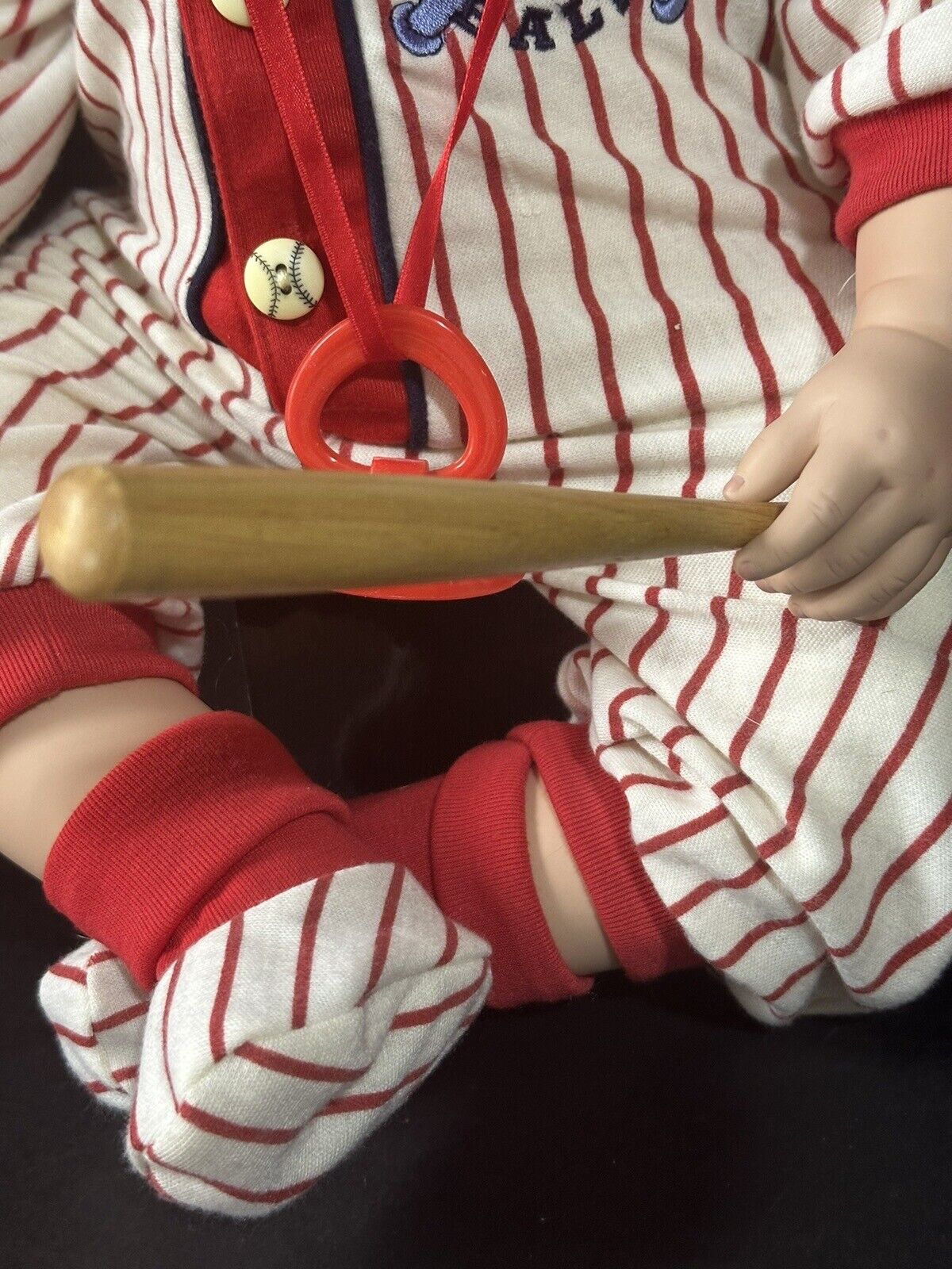 Collectible Porcelain 22” Doll “Bubba Bo Slugger” by Fayzah Spanos LE 1000