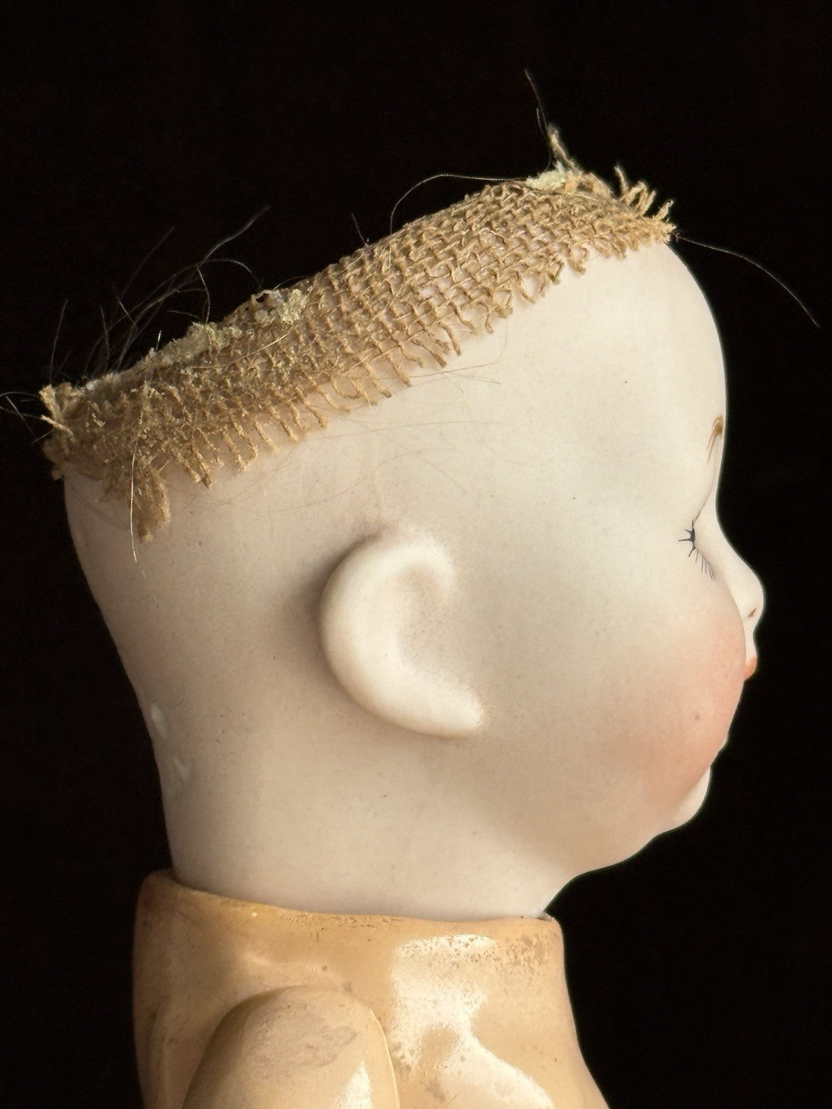 2 Miniature German/Japan Bisque Head Babies Kestner and Morimura Brothers Dolls