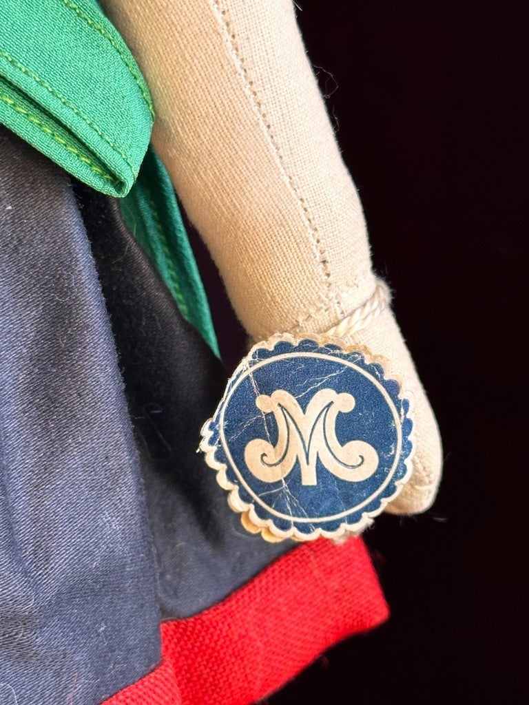 Unidentified Antique European 14” Kathe Kruse Style Oil Painted Cloth Doll