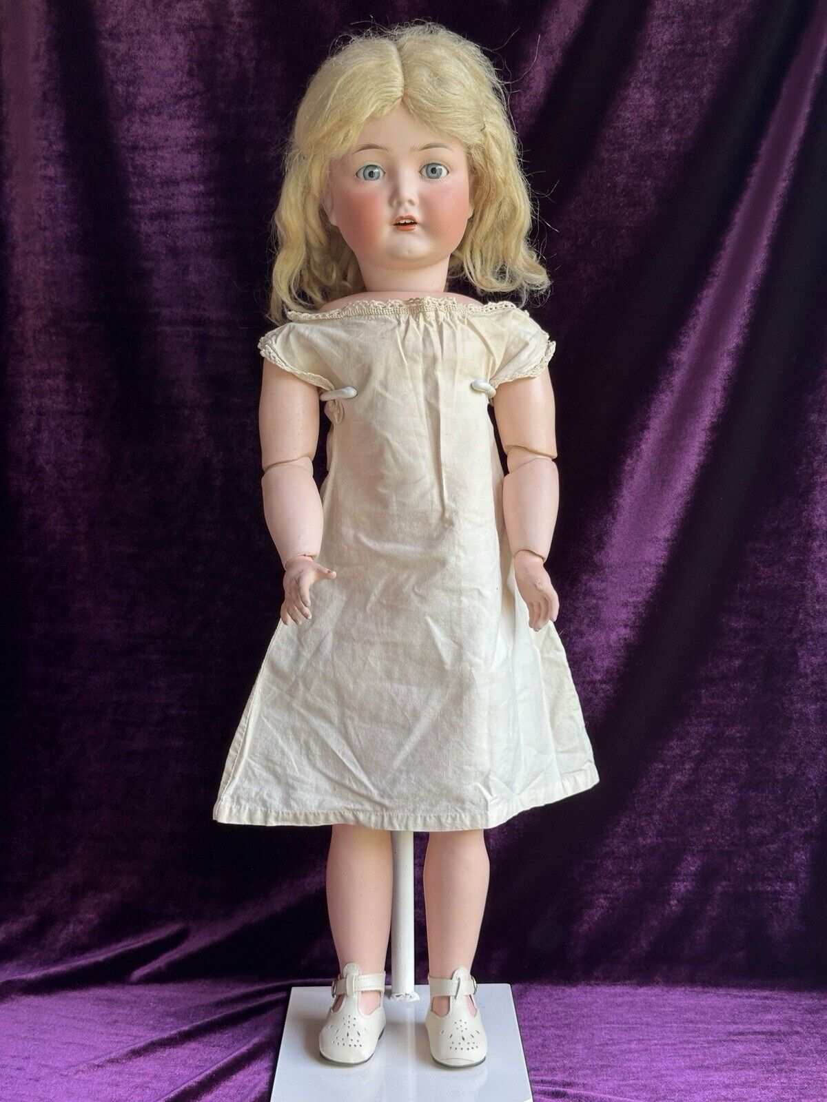 Antique German 25” Cuno Otto Dressel Mein Liebling Mold Bisque Head Doll