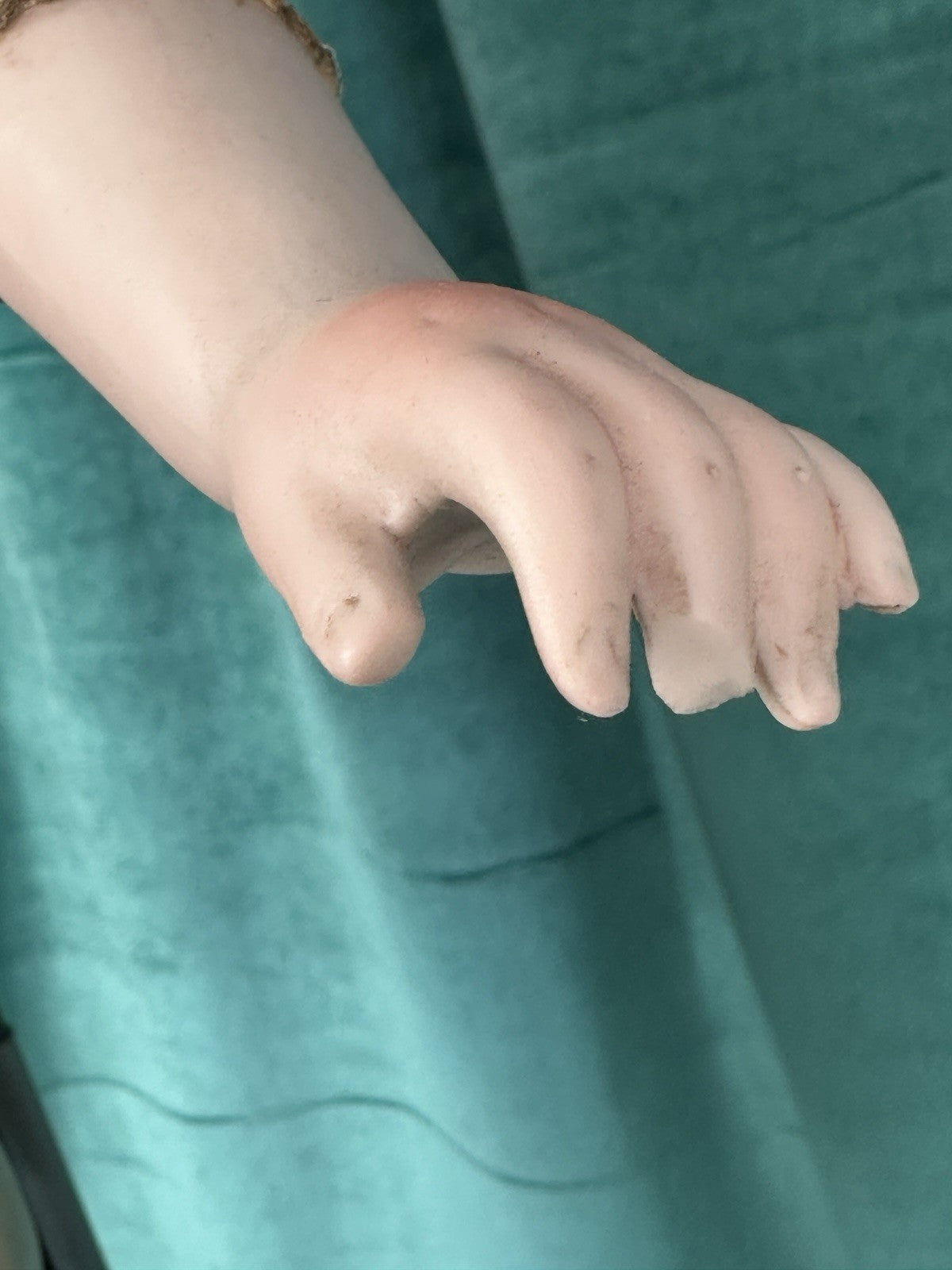 Antique German Kestner Alphabet Series C Bisque Shoulder Head 25” Doll